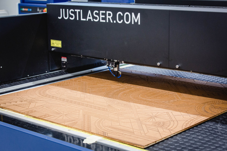 Process medium density fiberboard effectively with a laser cutter
