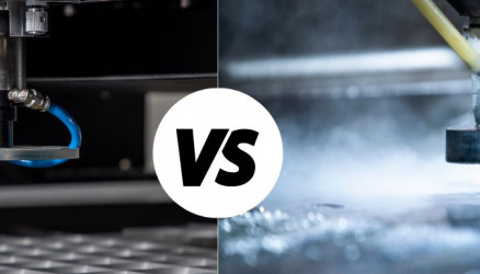 Taglio a getto d acqua vs taglio laser